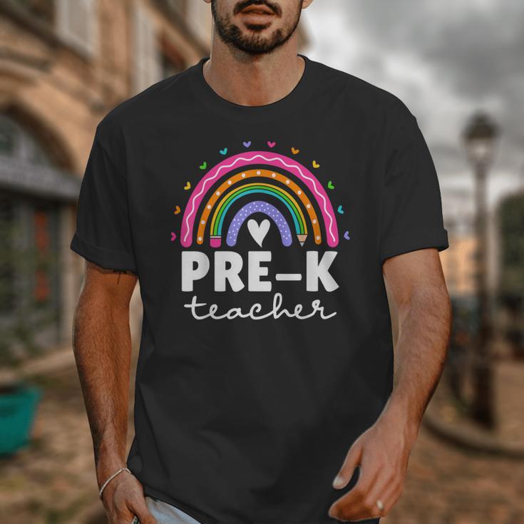 Pre-K Teacher Cute Pre Kindergarten For Teachers Rainbow For Men Women Kids Unisex T-Shirt, funny design Pre-K Teacher Cute Pre Kindergarten For Teachers Rainbow For Men Women Kids Unisex T-Shirt, funny design