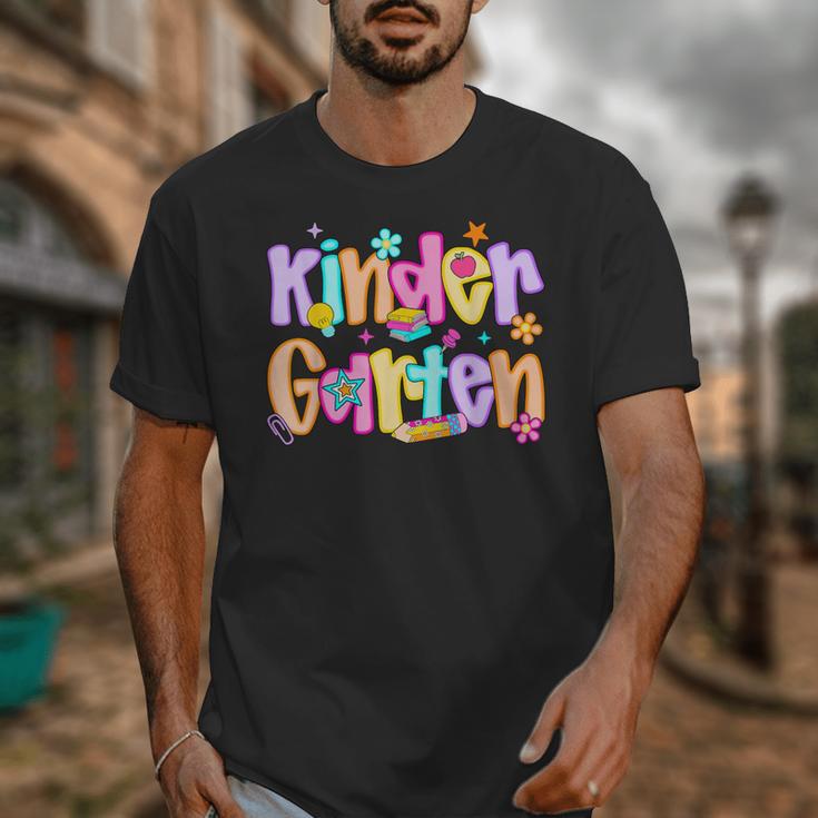 Preppy Kindergarten First Day Of School Teachers Girls Boys Unisex T-Shirt, funny design Preppy Kindergarten First Day Of School Teachers Girls Boys Unisex T-Shirt, funny design