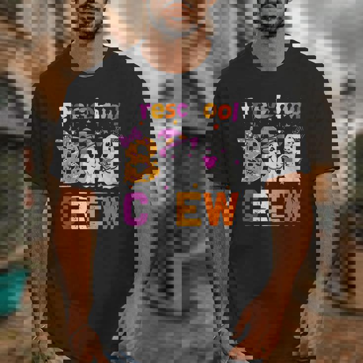 Preschool Boo Crew Preschool Halloween Teacher Kids Unisex T-Shirt, funny design