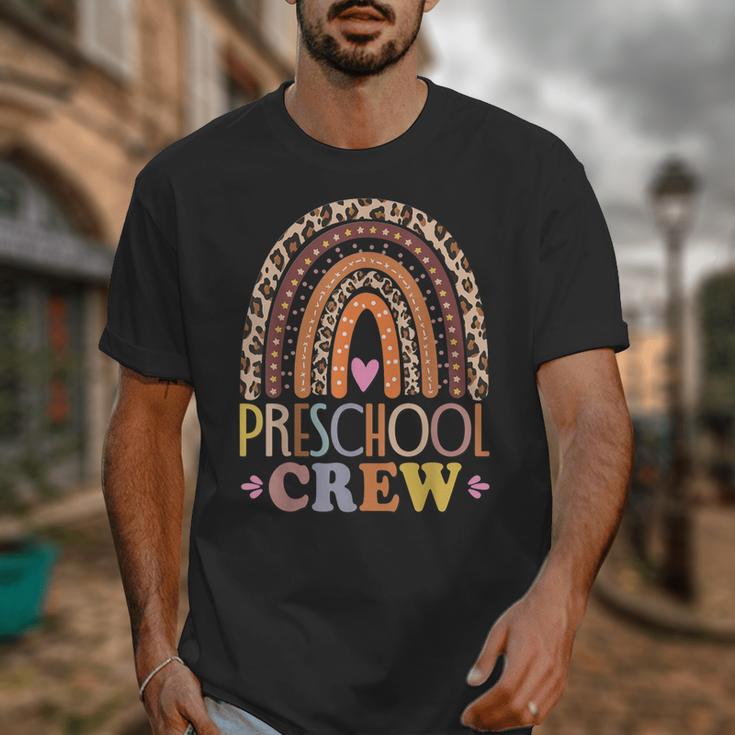 Preschool Crew Cute Leopard Rainbow Back To School Teachers Unisex T-Shirt, funny design Preschool Crew Cute Leopard Rainbow Back To School Teachers Unisex T-Shirt, funny design