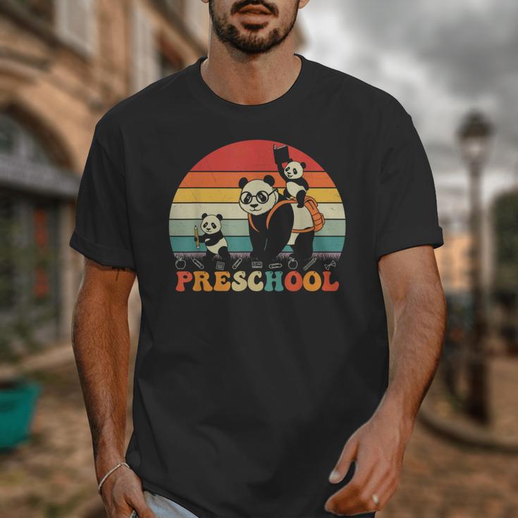 Preschool Panda Back To School Teacher Student Unisex T-Shirt, funny design Preschool Panda Back To School Teacher Student Unisex T-Shirt, funny design