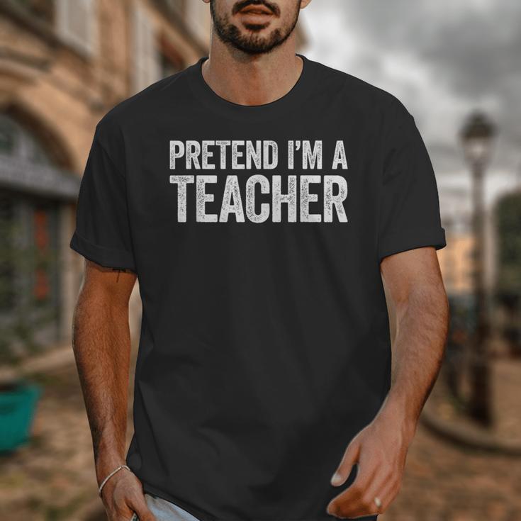 Pretend I'm A Teacher Shirt Adult Kids Men Women Costume Unisex T-Shirt, funny design Pretend I'm A Teacher Shirt Adult Kids Men Women Costume Unisex T-Shirt, funny design