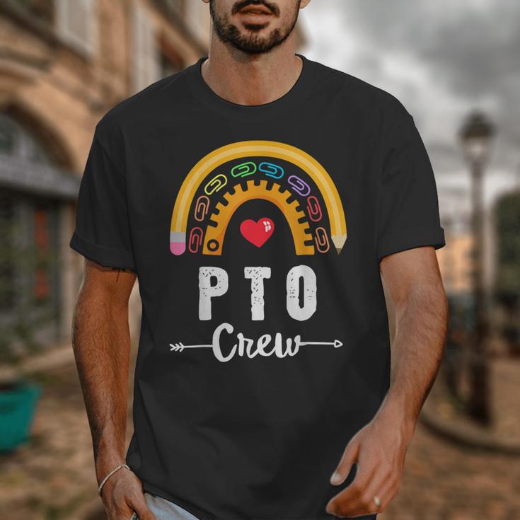 PTO Crew Parent School Volunteer Board Mom Parent Teacher Unisex T-Shirt, Couple Gifts, funny design