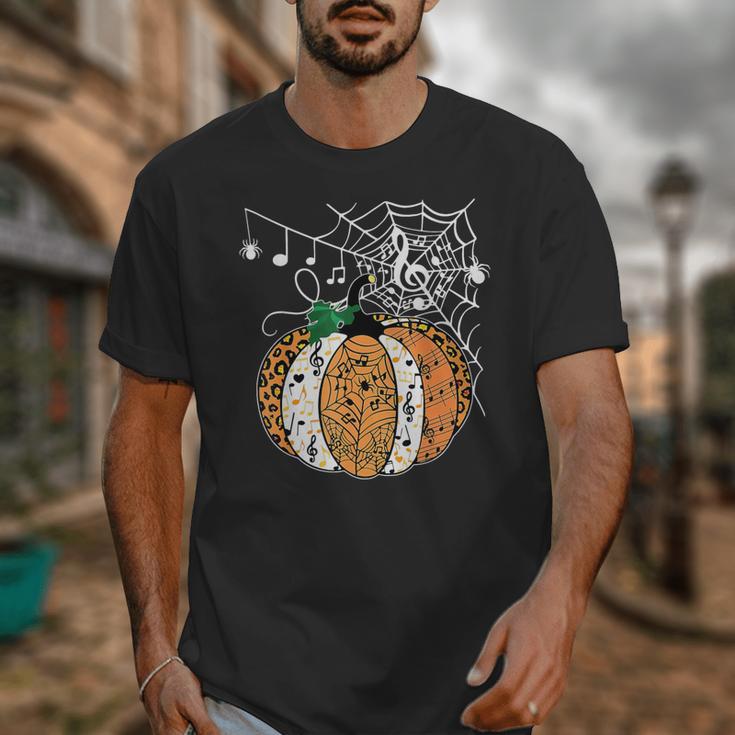 Pumpkin Music Teacher Halloween Fall Music Notes Autumn Unisex T-Shirt, funny design Pumpkin Music Teacher Halloween Fall Music Notes Autumn Unisex T-Shirt, funny design