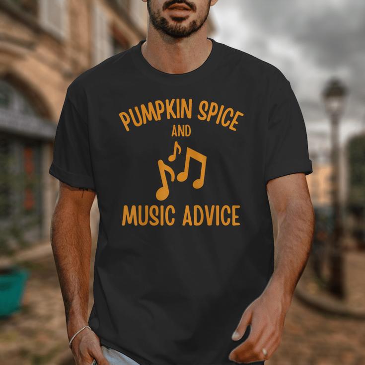 Pumpkin Spice And Music Advice Music Teacher Halloween Unisex T-Shirt, funny design