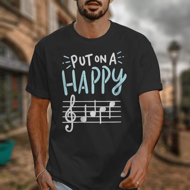 Put On A Happy Face Music Music Teacher Unisex T-Shirt, funny design
