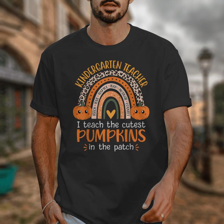 Rainbow I Teach The Cutest Pumpkins Kindergarten Teacher Men Women Unisex T-Shirt, funny design Rainbow I Teach The Cutest Pumpkins Kindergarten Teacher Men Women Unisex T-Shirt, funny design