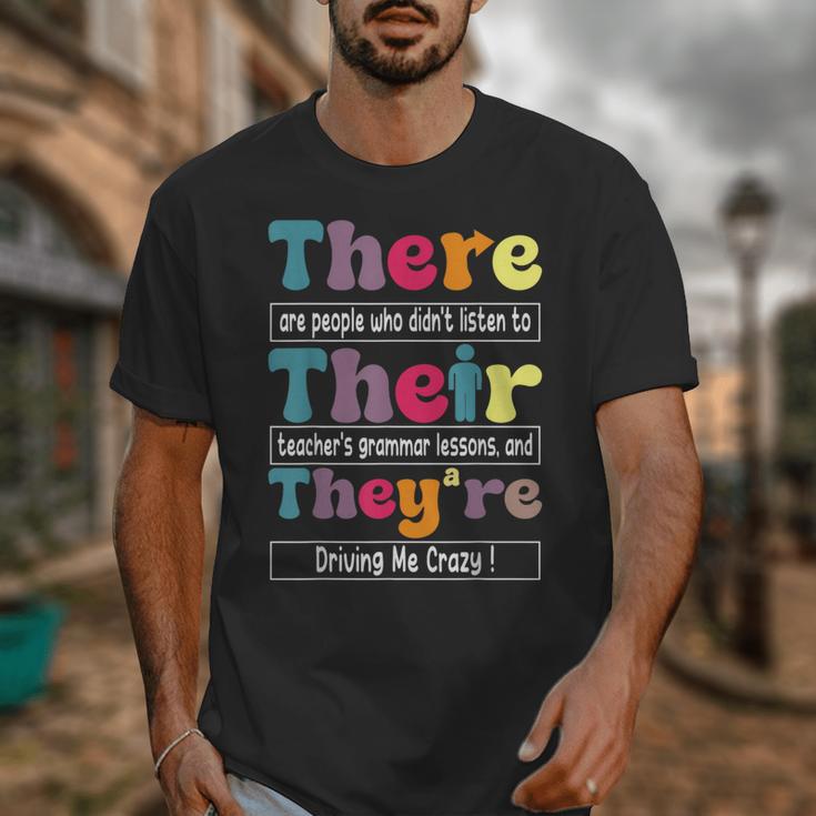 There Their They'Re English Teacher Grammar Memes Unisex T-Shirt, English Teacher Gifts, funny design There Their They'Re English Teacher Grammar Memes Unisex T-Shirt, English Teacher Gifts, funny design