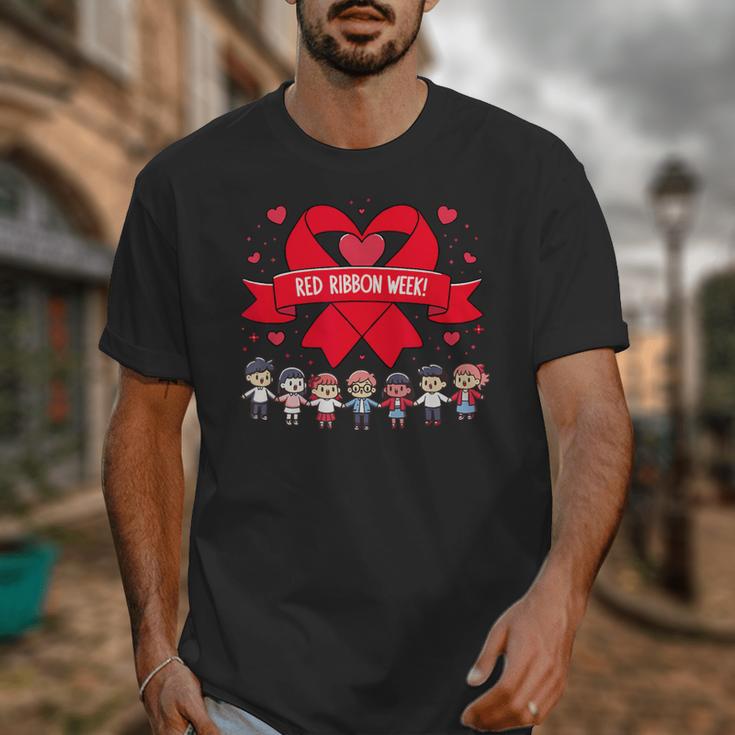 Red Ribbon Week Awareness For Students And Teachers Men Women Girls Kids Unisex T-Shirt, funny design Red Ribbon Week Awareness For Students And Teachers Men Women Girls Kids Unisex T-Shirt, funny design