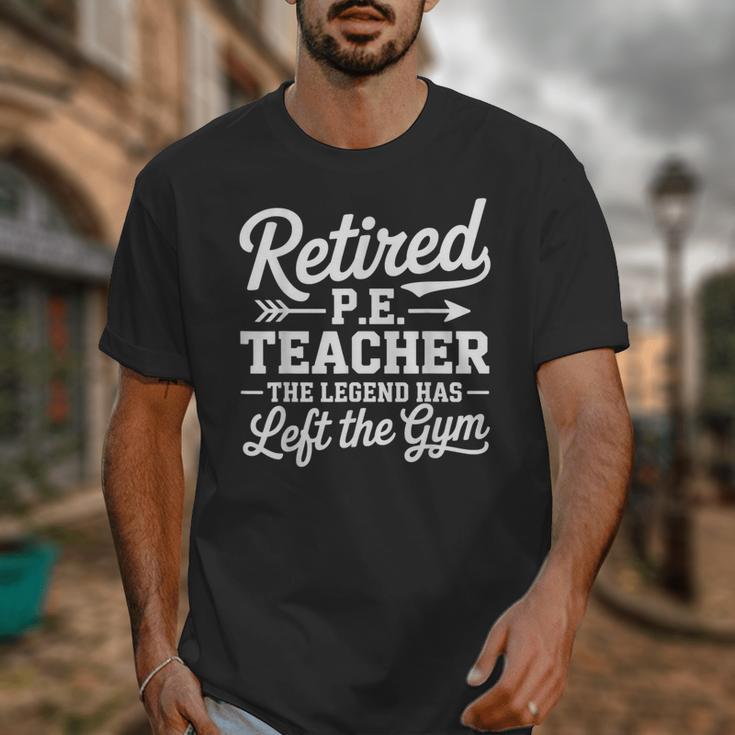 Retired PE Teacher Legend Left The Gym Physical Education Unisex T-Shirt, Pe Teacher Gifts, funny design
