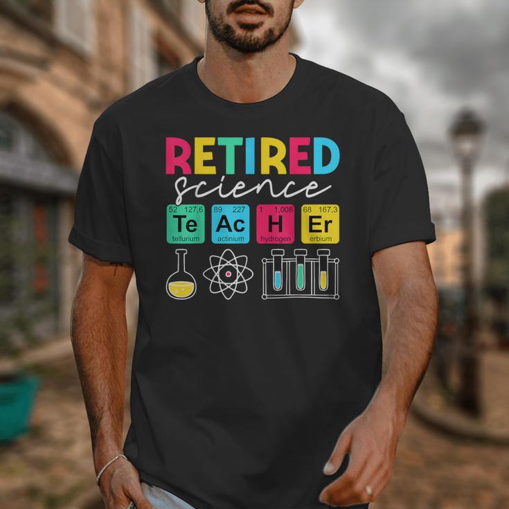 Retired Science Teacher Periodic Table Teacher Life Unisex T-Shirt, Science Teacher Gifts, funny design