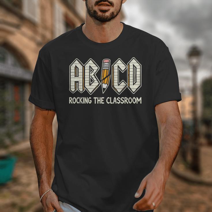 Retro Abcd Teacher Novelty Back To School Teacher Unisex T-Shirt, funny design