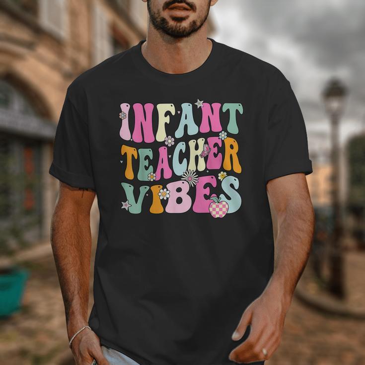 Retro Infant Teacher Vibes Women Daycare Teacher Unisex T-Shirt, funny design
