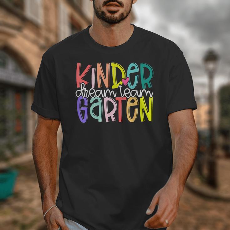 Retro Kindergarten Dream Team Back To School Teacher Kids Unisex T-Shirt, funny design