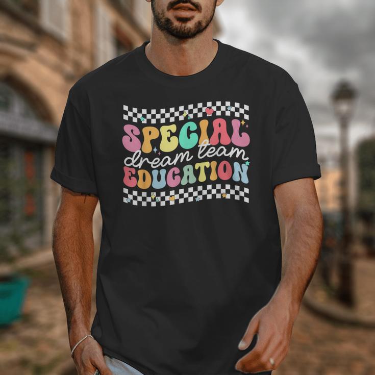Retro Special Education Squad Groovy Dream Team SPED Teacher Unisex T-Shirt, Groovy Teacher Gifts, funny design Retro Special Education Squad Groovy Dream Team SPED Teacher Unisex T-Shirt, Groovy Teacher Gifts, funny design