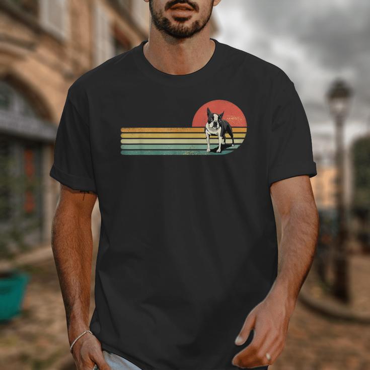 Retro Vintage Boston Terrier Dog Lover Boston Terrier Mom Unisex T-Shirt, Couple Gifts, Mom Gifts, Boston Terrier Mom Gifts, funny design