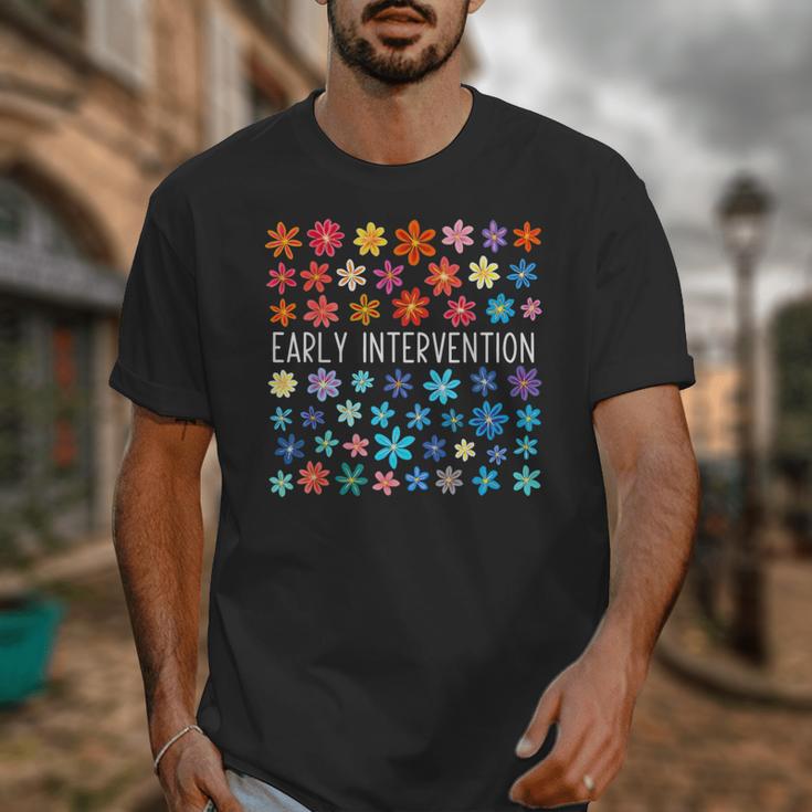 Retro Wildflower Early Intervention Teacher Interventionist Unisex T-Shirt, funny design Retro Wildflower Early Intervention Teacher Interventionist Unisex T-Shirt, funny design