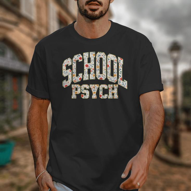 Retro Wildflower School Psych Teacher School Psychologist Unisex T-Shirt, funny design Retro Wildflower School Psych Teacher School Psychologist Unisex T-Shirt, funny design