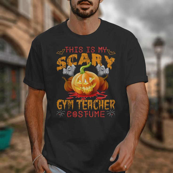 This Is My Scary Gym Teacher Costume Pumpkin Halloween Men Women Unisex T-Shirt, funny design