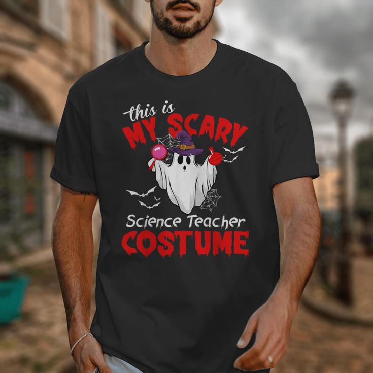 This Is My Scary Science Teacher Costume Ghost Halloween Unisex T-Shirt, Science Teacher Gifts, funny design This Is My Scary Science Teacher Costume Ghost Halloween Unisex T-Shirt, Science Teacher Gifts, funny design