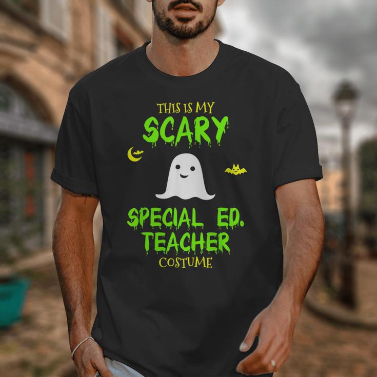 Scary Special Education Ed Teacher Costume Halloween Easy Unisex T-Shirt, funny design Scary Special Education Ed Teacher Costume Halloween Easy Unisex T-Shirt, funny design