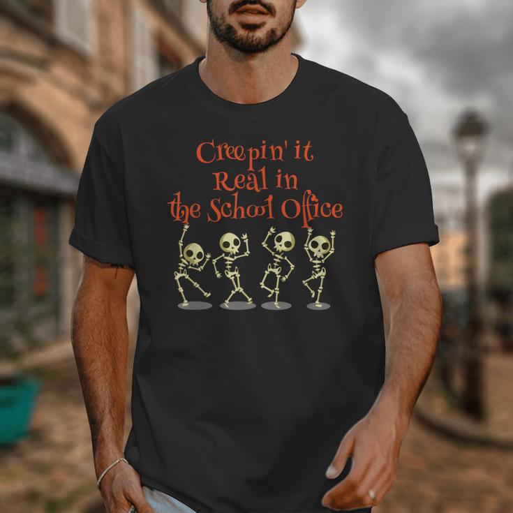 School Office Clerk Creepin' It Real HALLOWEEN Teacher Shirt Unisex T-Shirt, funny design School Office Clerk Creepin' It Real HALLOWEEN Teacher Shirt Unisex T-Shirt, funny design