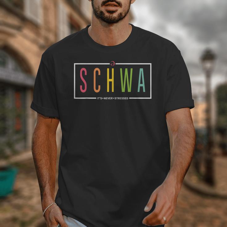 Schwa Teacher Reading Literacy For English Grammar Teachers Unisex T-Shirt, English Teacher Gifts, funny design