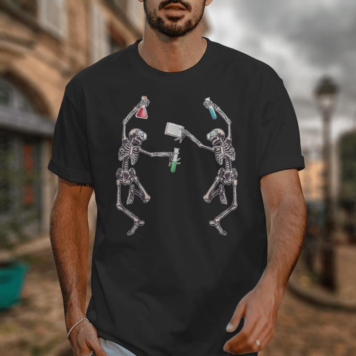 Science Teacher Dancing Skeleton Halloween Chemist Scientist Unisex T-Shirt, Science Teacher Gifts, funny design Science Teacher Dancing Skeleton Halloween Chemist Scientist Unisex T-Shirt, Science Teacher Gifts, funny design