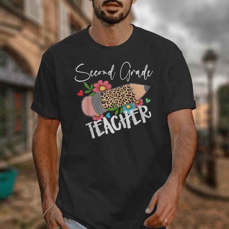 Second Grade Teacher Leopard Pencil 2nd Grade Women Teacher Unisex T-Shirt, 2nd Grade Teacher Gifts, funny design Second Grade Teacher Leopard Pencil 2nd Grade Women Teacher Unisex T-Shirt, 2nd Grade Teacher Gifts, funny design