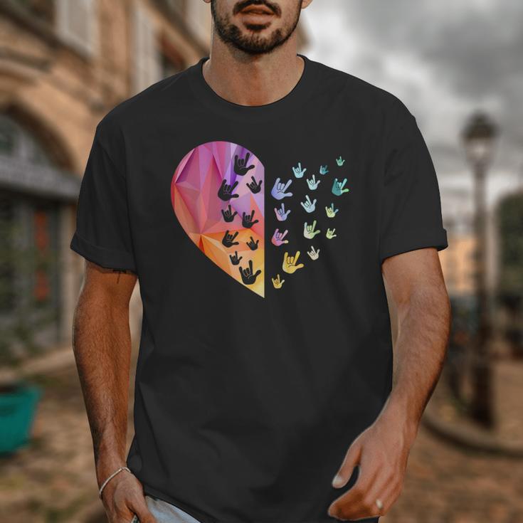 Sign Language Heart ASL For Deaf Teacher Unisex T-Shirt, funny design Sign Language Heart ASL For Deaf Teacher Unisex T-Shirt, funny design