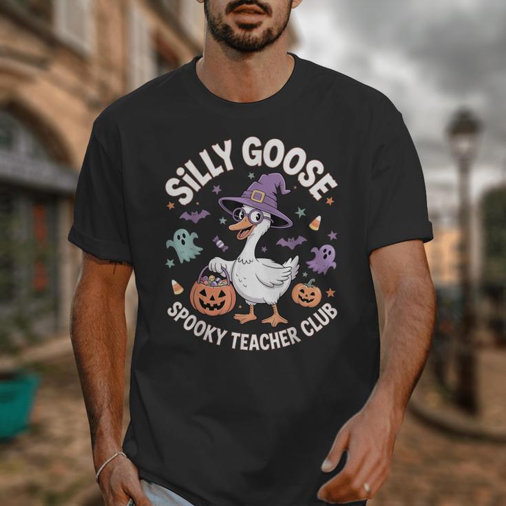 Silly Goose Spooky Teacher Club Halloween Witch Ghost Unisex T-Shirt, funny design Silly Goose Spooky Teacher Club Halloween Witch Ghost Unisex T-Shirt, funny design