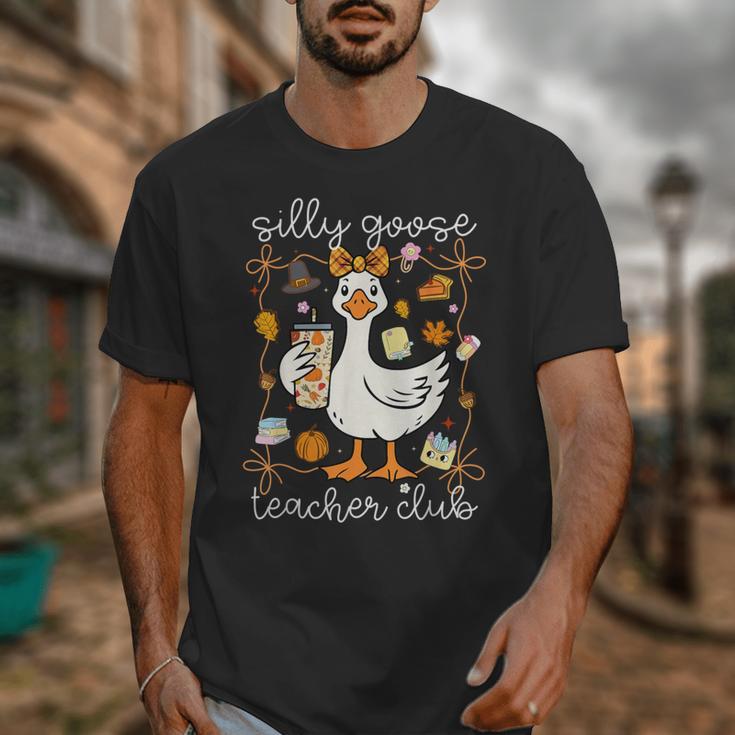 Silly Goose Teachers Club Cozy Fall Teacher Unisex T-Shirt, funny design Silly Goose Teachers Club Cozy Fall Teacher Unisex T-Shirt, funny design