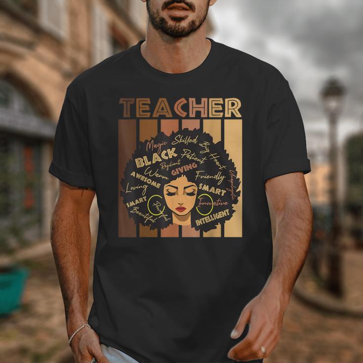 Smart Teacher Afro Girl Melanin African American Wowen Unisex T-Shirt, funny design