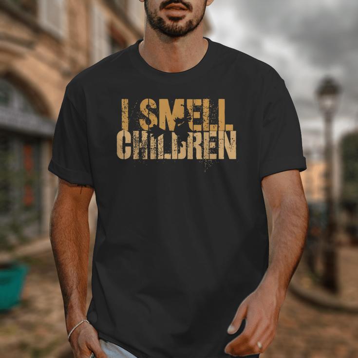 I SMELL CHILDREN Halloween Teacher Classroom I Teach Unisex T-Shirt, funny design