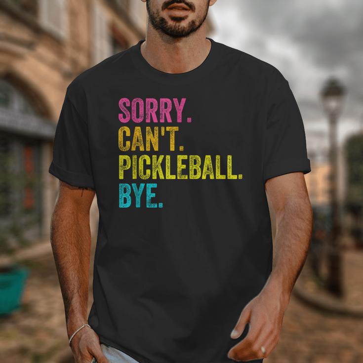 Sorry Can't Pickleball Bye Teacher Student Sport Unisex T-Shirt, funny design