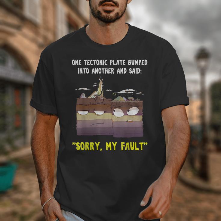 Sorry My Fault Earthquake Tectonic Plate Science Teacher Pun Unisex T-Shirt, Science Teacher Gifts, funny design Sorry My Fault Earthquake Tectonic Plate Science Teacher Pun Unisex T-Shirt, Science Teacher Gifts, funny design