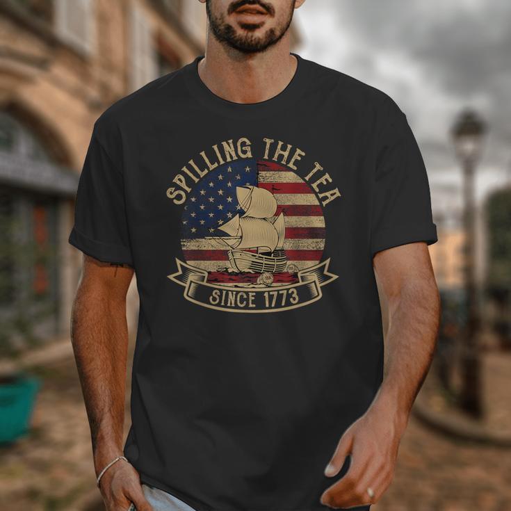 Spilling The Tea Since 1773 American History Teacher Vintage Unisex T-Shirt, History Teacher Gifts, funny design Spilling The Tea Since 1773 American History Teacher Vintage Unisex T-Shirt, History Teacher Gifts, funny design