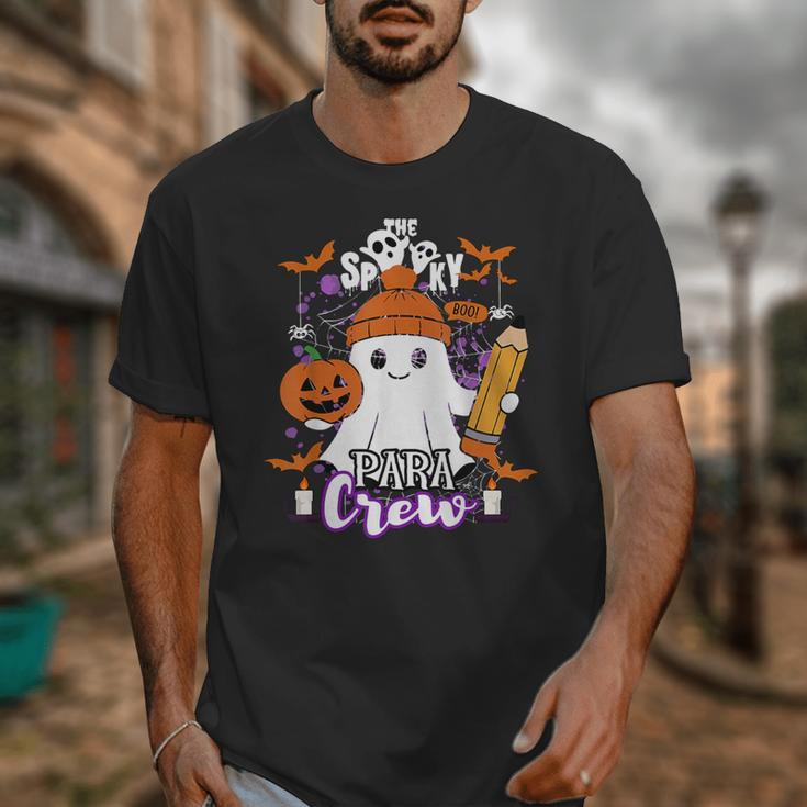 Spooky Para Crew Ghost Halloween Paraprofessional Teacher Unisex T-Shirt, funny design Spooky Para Crew Ghost Halloween Paraprofessional Teacher Unisex T-Shirt, funny design