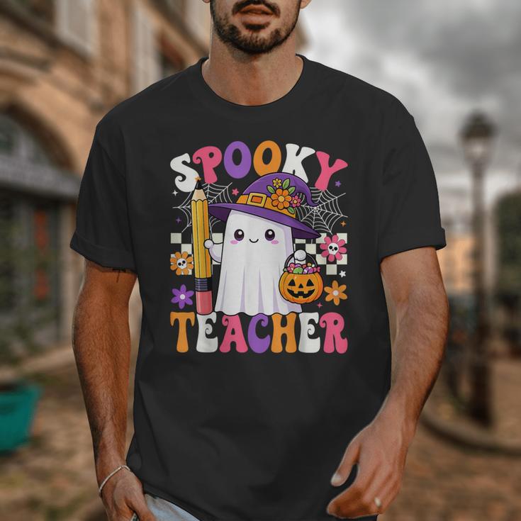 Spooky Teacher Ghost Pencil Teach Halloween Teacher Unisex T-Shirt, funny design Spooky Teacher Ghost Pencil Teach Halloween Teacher Unisex T-Shirt, funny design