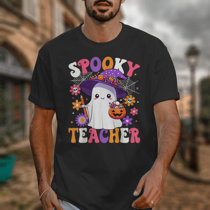 Spooky Teacher Halloween Cute Halloween Teacher Ghost Unisex T-Shirt, funny design Spooky Teacher Halloween Cute Halloween Teacher Ghost Unisex T-Shirt, funny design