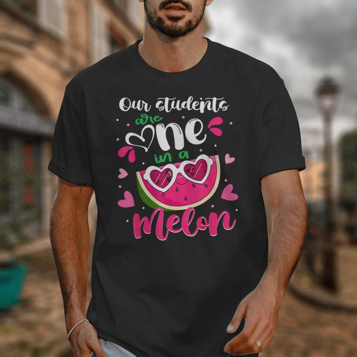 Our Students Are One In A Melon Teacher Watermelon Summer Unisex T-Shirt, funny design Our Students Are One In A Melon Teacher Watermelon Summer Unisex T-Shirt, funny design
