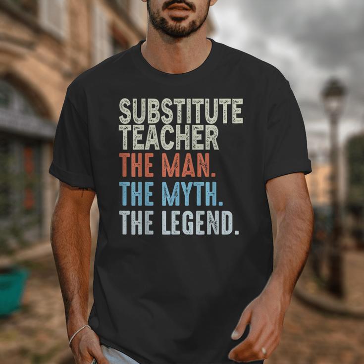 Substitute Teacher Man The Myth The Legend Appreciation Day Unisex T-Shirt, funny design Substitute Teacher Man The Myth The Legend Appreciation Day Unisex T-Shirt, funny design