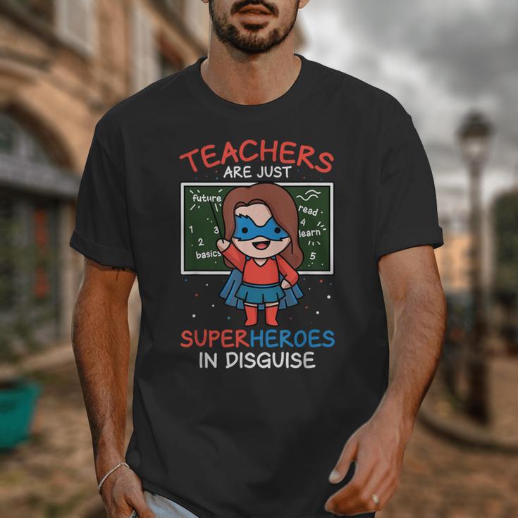 Super Hero Teacher Superheroes In Disguise Unisex T-Shirt, Super Teacher Gifts, funny design