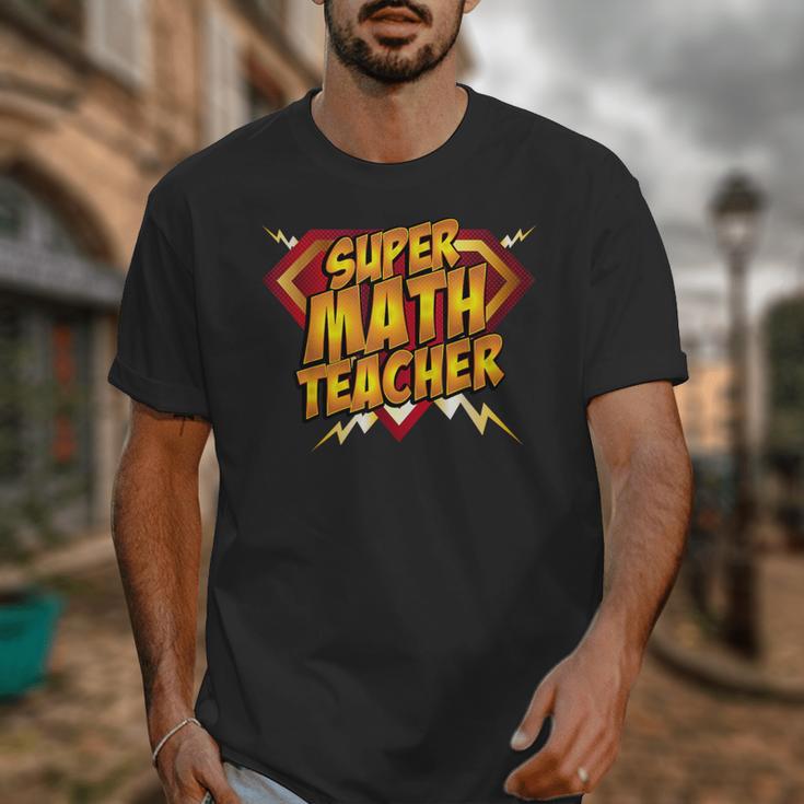 Super Math Teacher Educational Superhero Unisex T-Shirt, Super Teacher Gifts, funny design