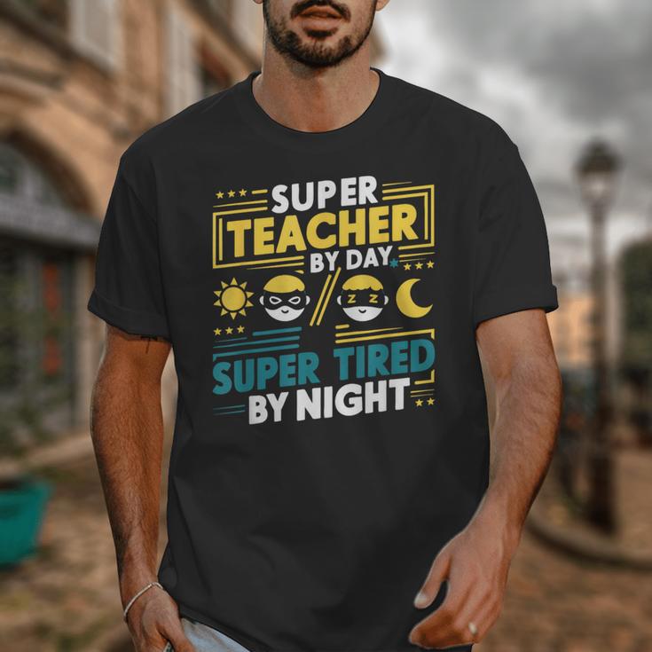 Super Teacher By Day Super Tired By Night Superheroes School Unisex T-Shirt, Super Teacher Gifts, funny design Super Teacher By Day Super Tired By Night Superheroes School Unisex T-Shirt, Super Teacher Gifts, funny design