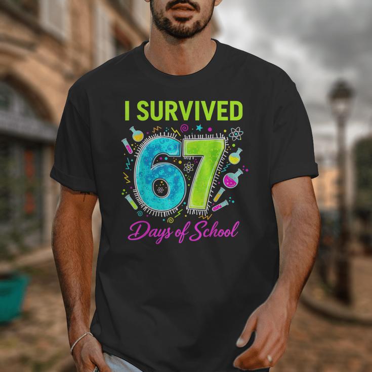 I Survived 67 Days Of School 67 Meme Science Teacher Unisex T-Shirt, Science Teacher Gifts, funny design