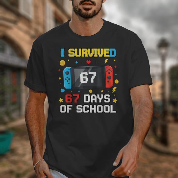 I Survived 67 Days Of School 67 Teacher Squad Matching Unisex T-Shirt, funny design