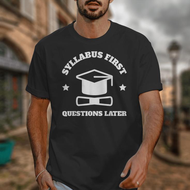 SYLLABUS PROFESSOR TEACHER Unisex T-Shirt, funny design SYLLABUS PROFESSOR TEACHER Unisex T-Shirt, funny design