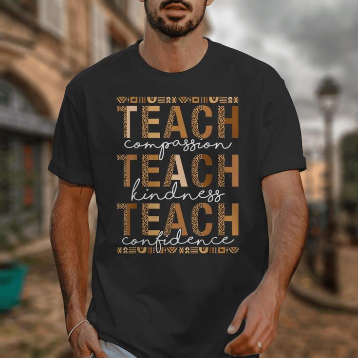 Teach Compassion Kindness Confidence History Teacher Unisex T-Shirt, History Teacher Gifts, funny design Teach Compassion Kindness Confidence History Teacher Unisex T-Shirt, History Teacher Gifts, funny design
