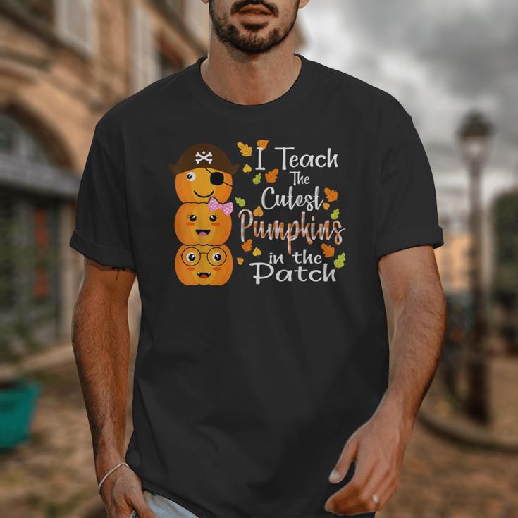 I Teach The Cutest Pumpkins Halloween Shirt For Teachers Unisex T-Shirt, funny design
